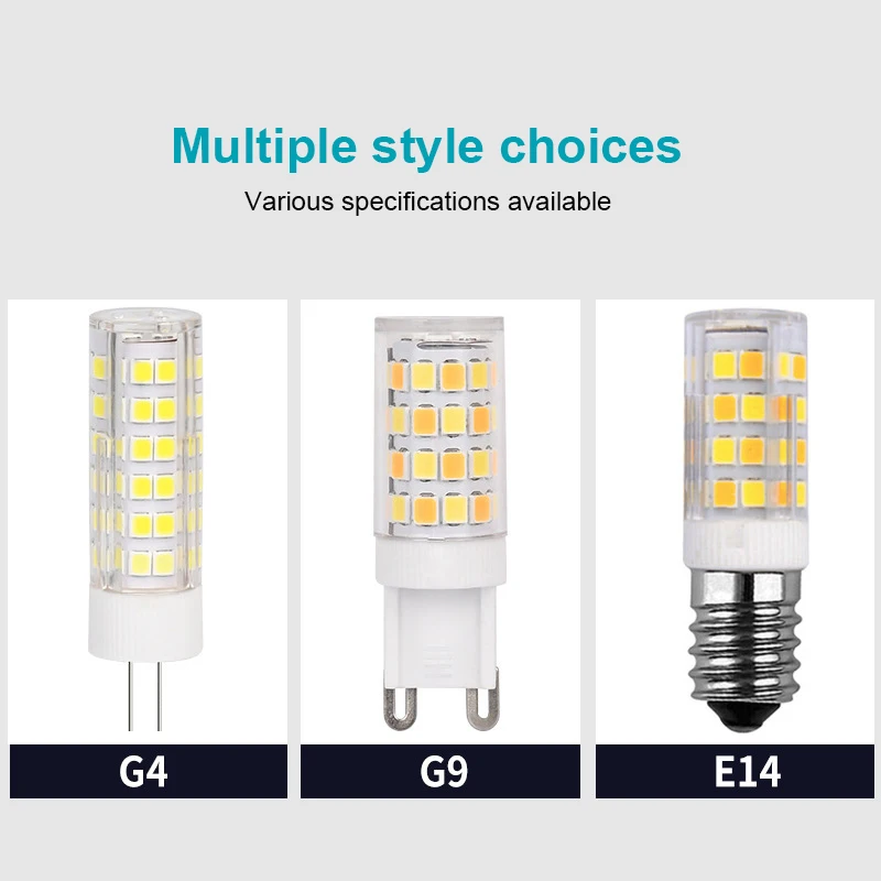 

Chandelier Light 9w 10w Replace Halogen Lamp Low Power Dimmable Energy Saving Indoor Lighting Ceramic Corn Lamp 220v No Flicker