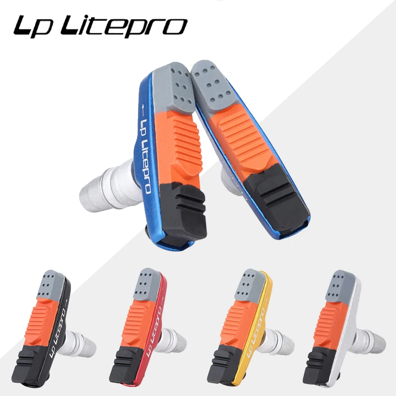 

LP Litepro Folding Bicycle Brake Pads For DAHON 412/P8 Wear-resistant Rubber BMX 451 20 inch Bike V Brake Brake Pads