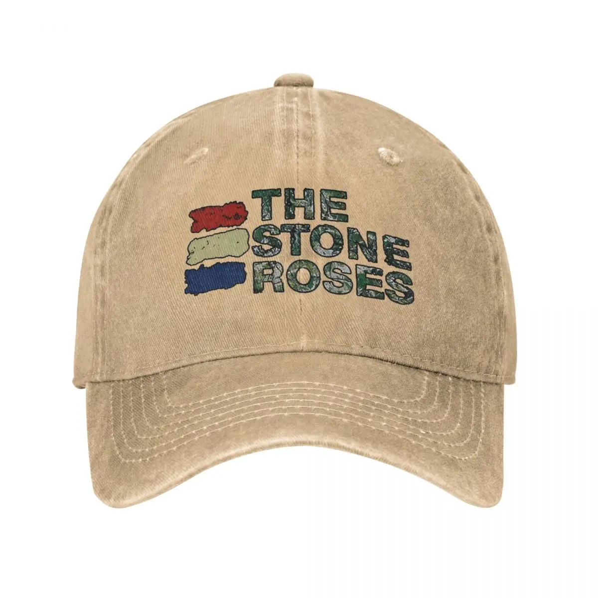 Бейсболка The Stone Roses для мужчин и женщин Потертая джинсовая кепка в английском