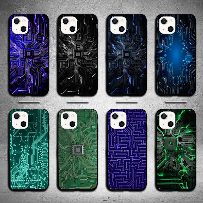 

Чехол для телефона с позолоченной печатной платой для iPhone 11 12 Mini 13 14 Pro XS Max X 8 7 6s Plus SE XR