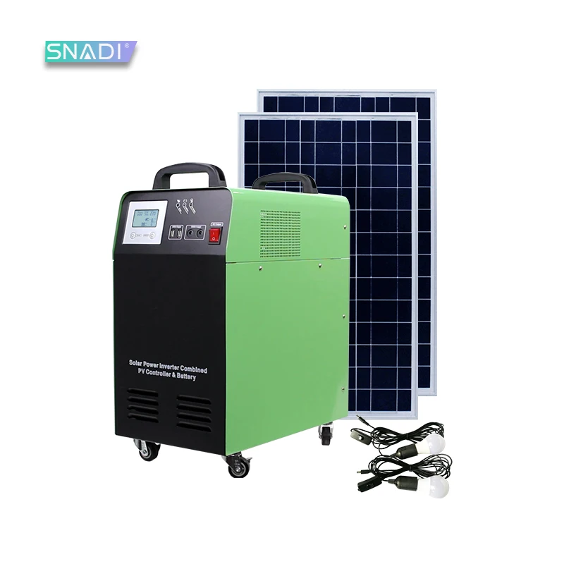 

1KW 24V Solar Generators Low Noise Folding Voltage Stabilization Solar System Home Power Portable Generator