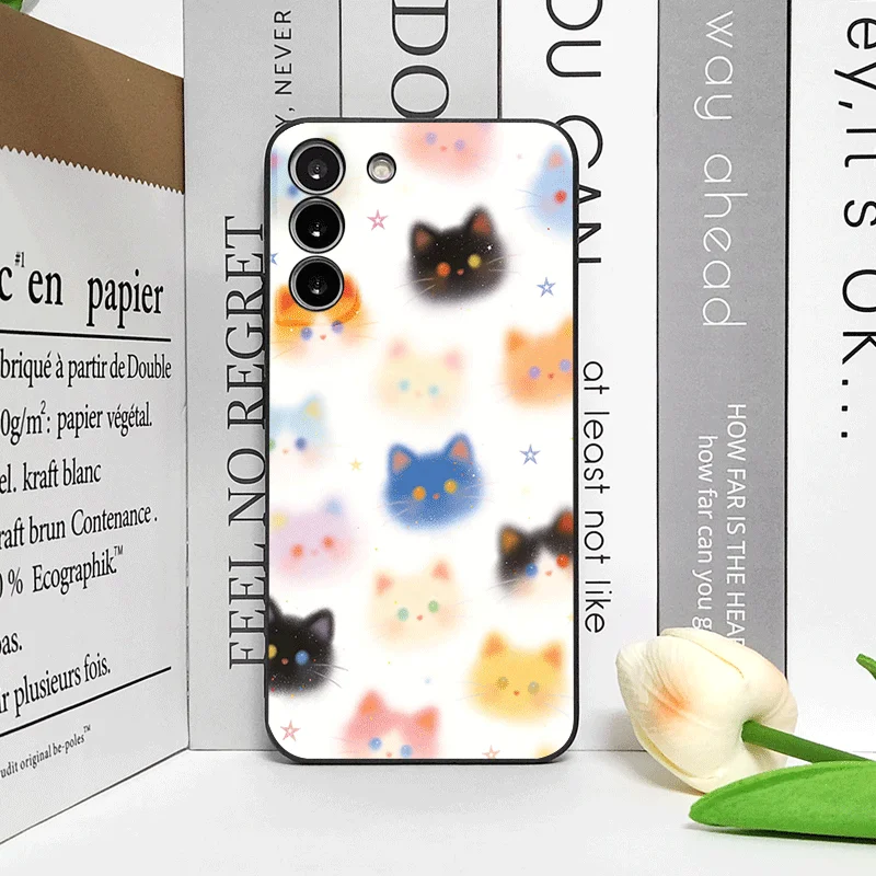 Фото Забавный чехол для телефона с принтом головы кота в стиле граффити для Huawei Nova 13 12 11 Pro 10 SE Mate 70 60 40 Pro Plus P60 P40, мягкий чехол №4