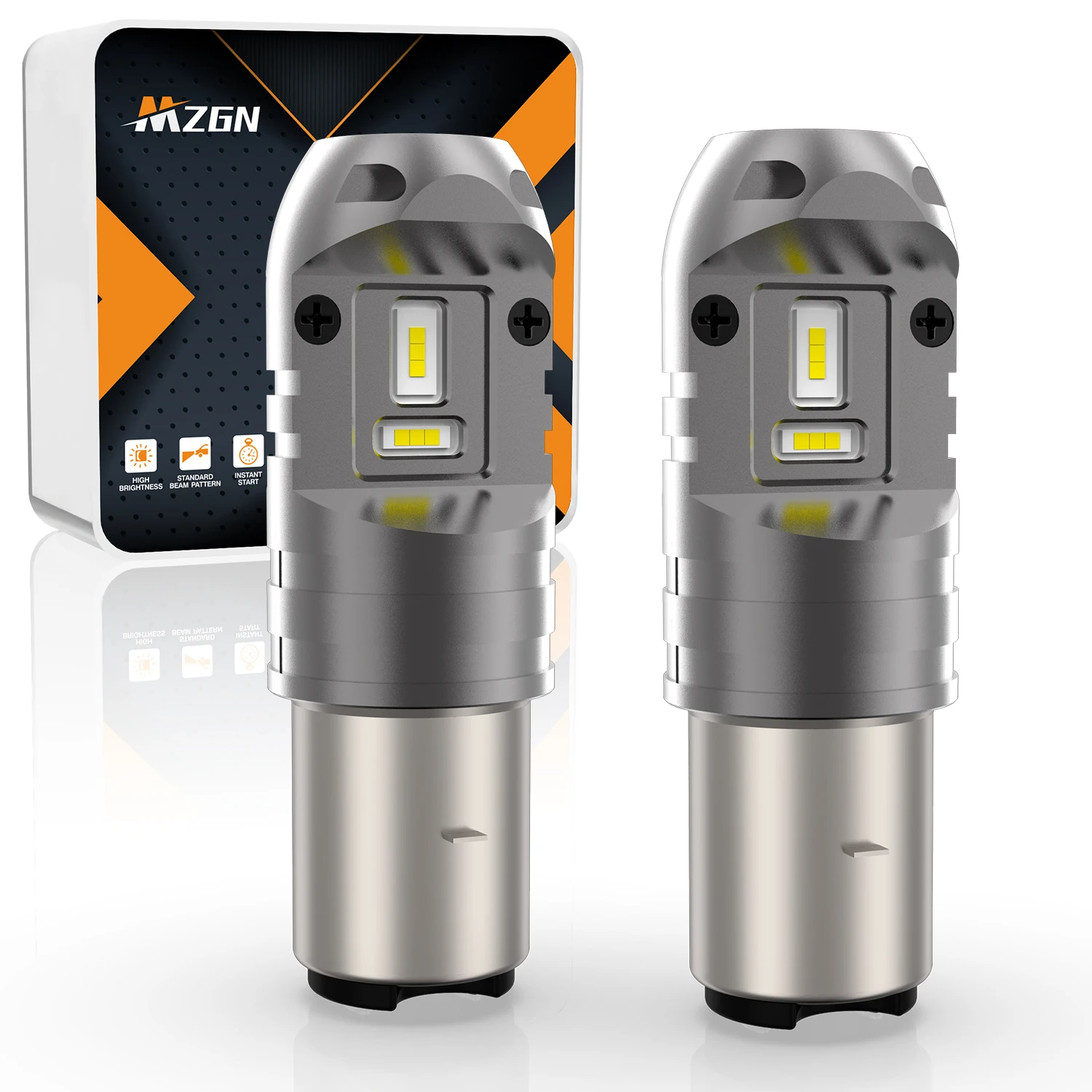 BA20D светодиодный мотоциклетная лампа с ближним/дальним светом для мотоцикла ATV UTV