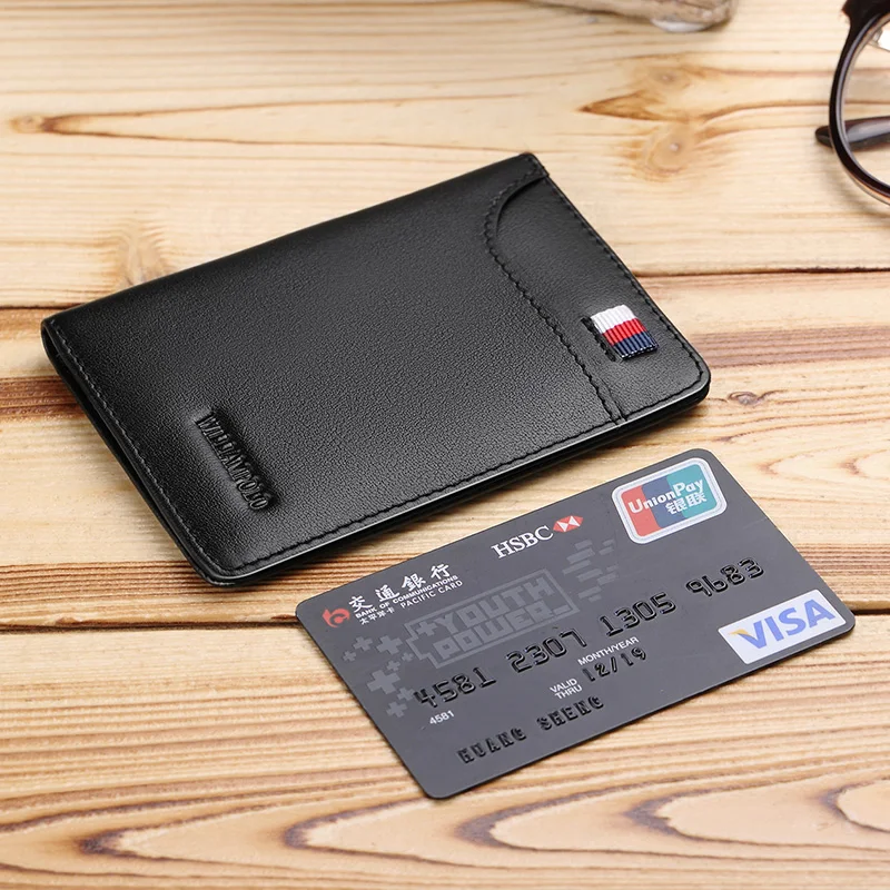 Кошелек мужской из натуральной кожи визитница короткий бумажник на молнии