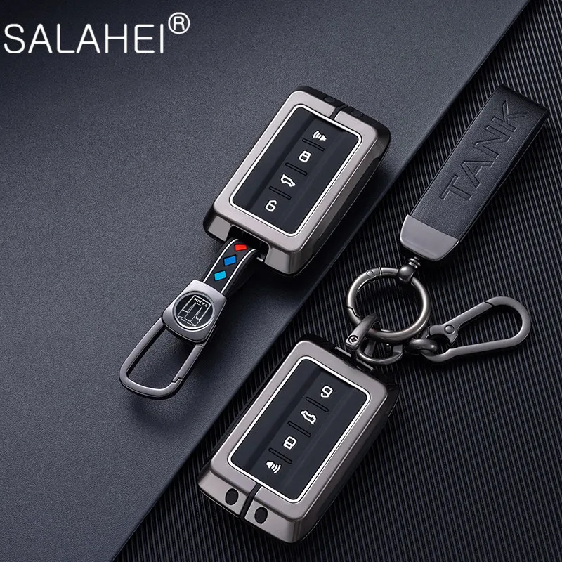 

Luminous Car Key Cover Case Key Bag Shell Holder Protection For Great Wall GWM WEY Tank 300 500 Tank300 Tank500 Auto Accessories
