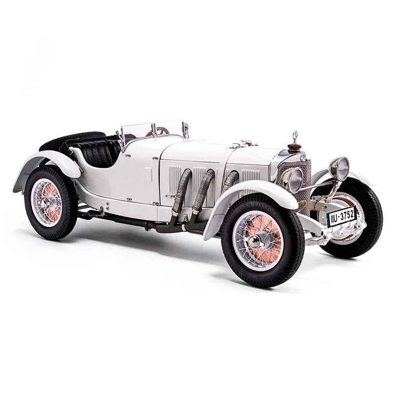 Фото CMC 1:18 SSKL SSK Белый слон 1930, винтажный автомобиль из сплава, модель автомобиля с полным открытием, ограниченное количество коллекции №3