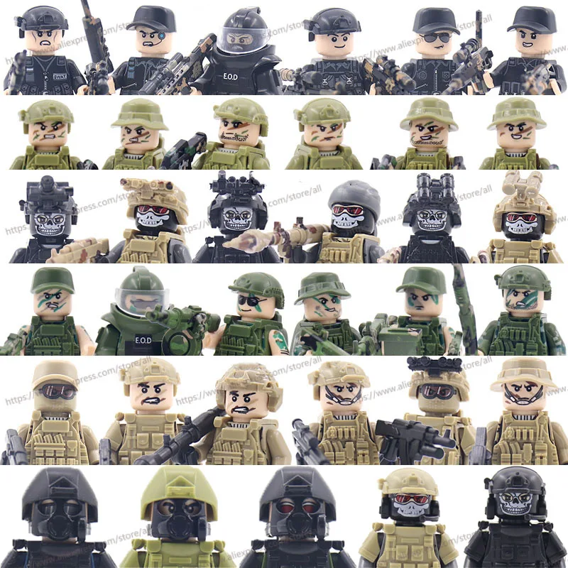Vests Special Forces Figure Toy Kids Bricks
