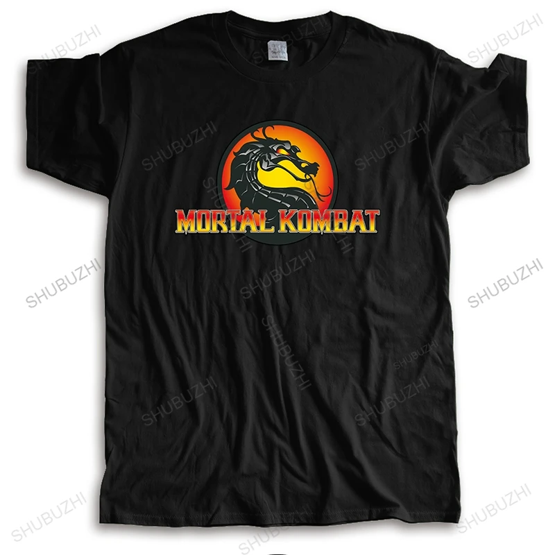 

fashion funny Tshirt men cotton black tops hot sale Mortal Kombat unisex luxury crew neck tee-shirt for him plus size teeshirt