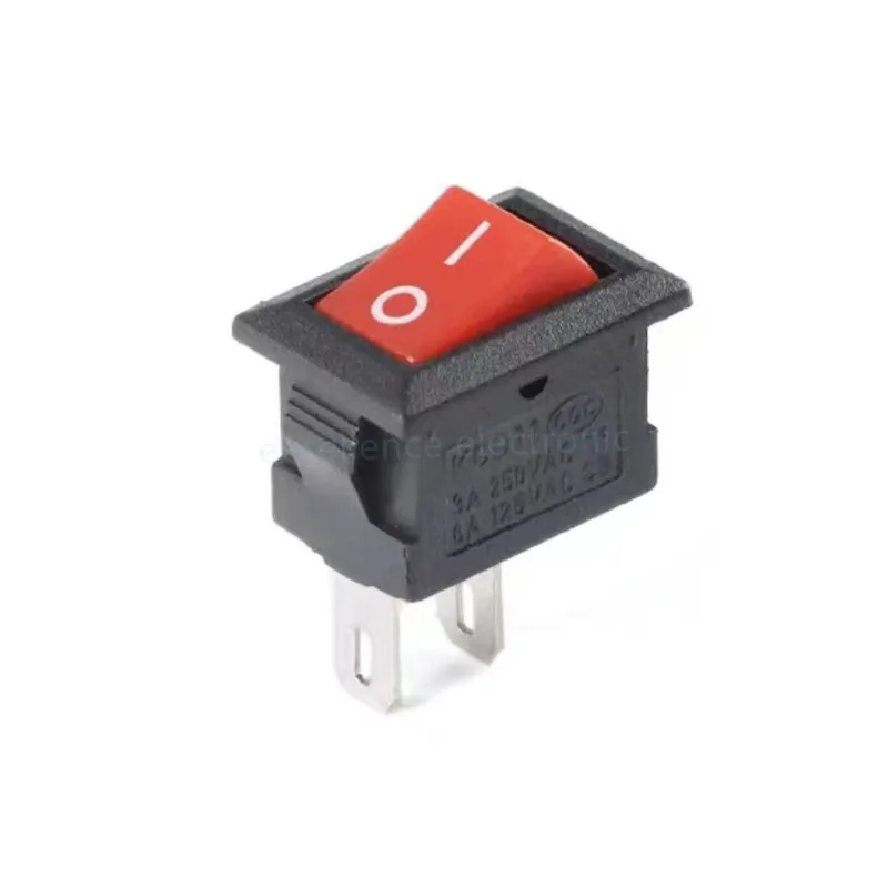 Фото 10 шт./лот KCD11 2Pin/3Pin 10x15 мм мини кулисный переключатель SPST 3A 250V AC оснастка вкл/выкл лодка кнопочный переключатель черный красный белый №3