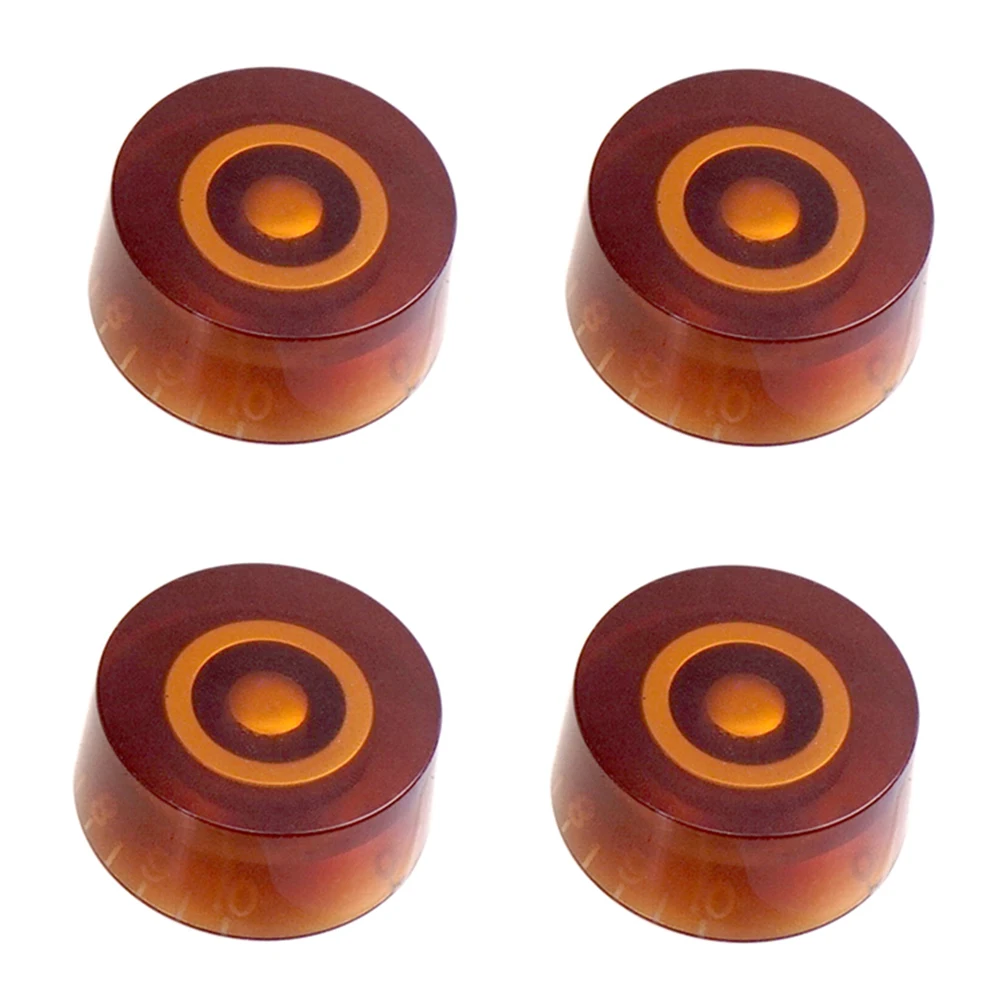 

Vintage Style Guitar Knobs Clear Speed Control Plastic Black/White/Transparent/Gold/Blue/Red/Brown Guitar Accessories For LP