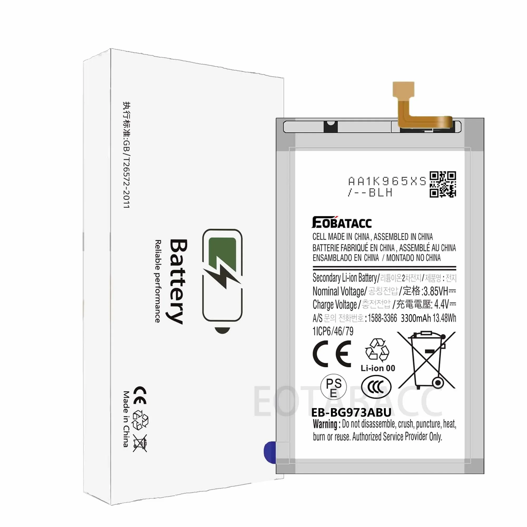 EOTABACC 100% новый аккумулятор высокого качества EB-BG973ABU для Samsung S10 + инструменты