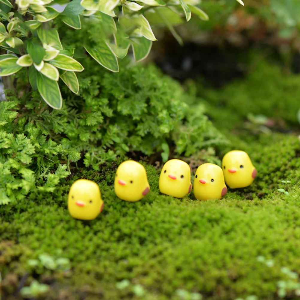 

30 Pcs Micro Landscape Ornament Miniature Ornaments Decoration Models Chick Figurine Chicks Resin