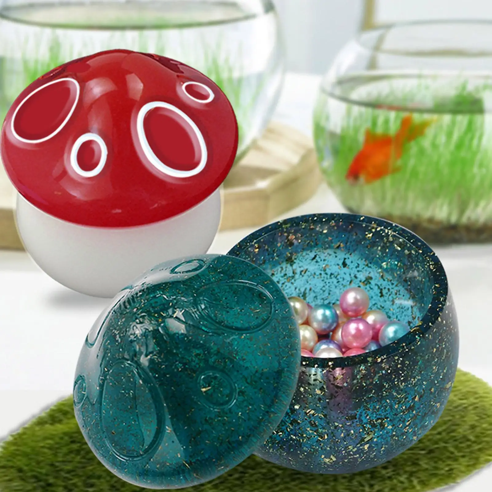 

3D Resin Molds Jewelry Jar Silicone Mold With LIds 3D Storage Jar Candy Box Flower Pot Mold DIY Home Decor Bottle Resin Mold