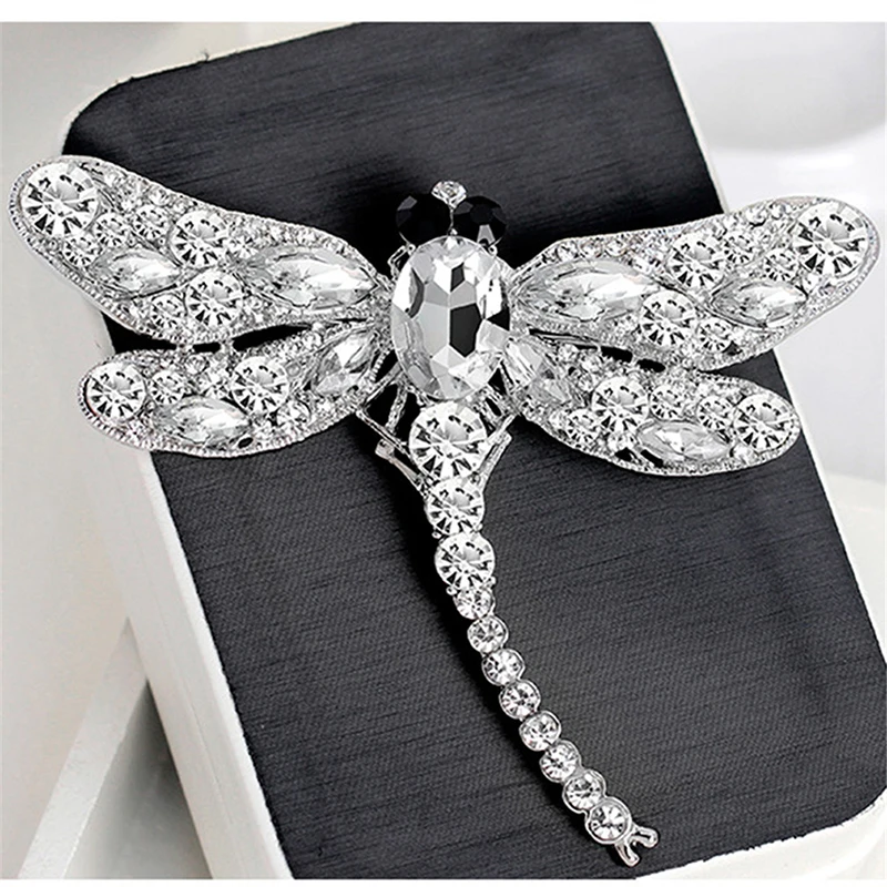 

Vintage Design Shinny Crystal Rhinestone Dragonfly Brooches for Women Dress Scarf Brooch Pins Jewelry Accessories Gift Insect