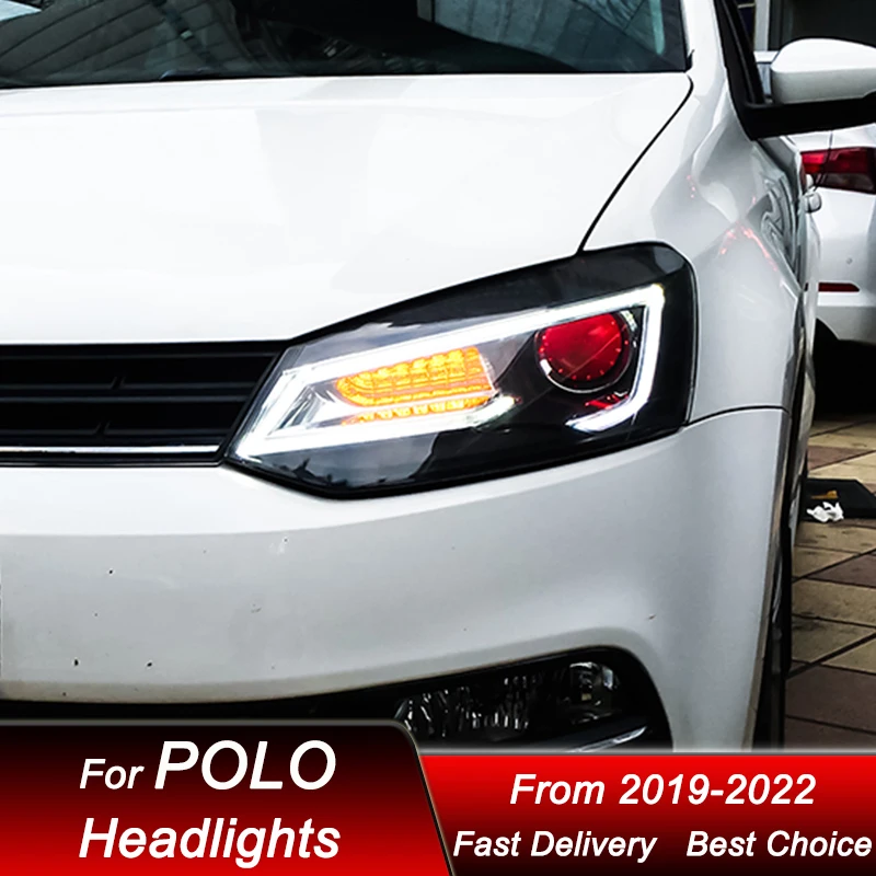 Автомобильные фары для VW POLO 2019-2023 новый стиль Стандартная автомобильная фара в