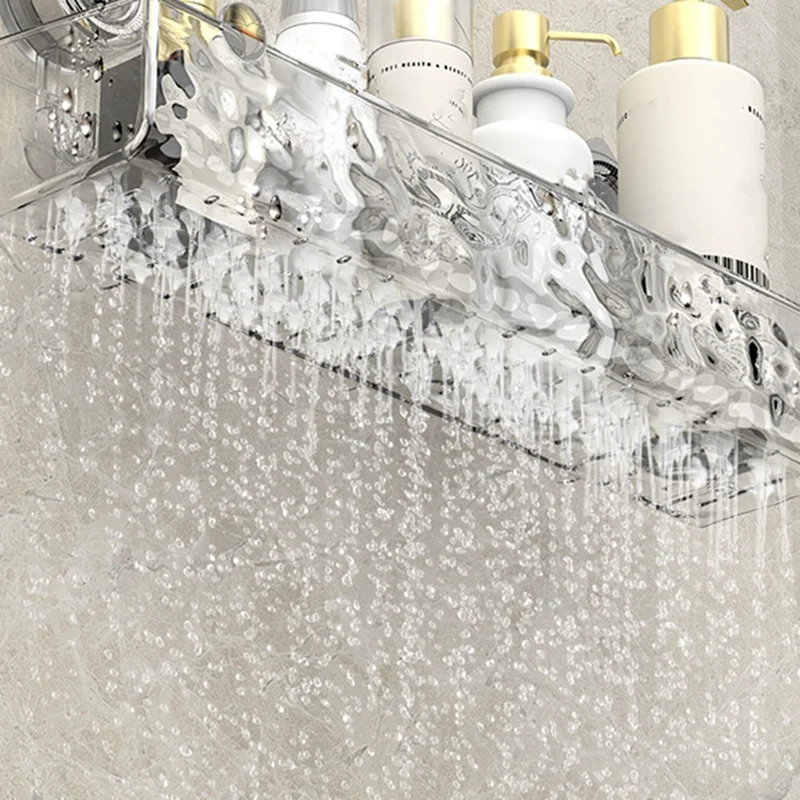 Без сверления Стеллаж с присоской в роскошном стиле рисунком ледника органайзер