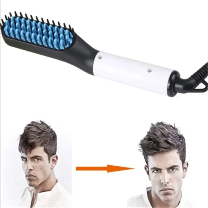 

Man Hair Comb Brush Beard Straightener Multifunctional Hair Straightening Comb Hair Curler Fast Heating Styling Tools