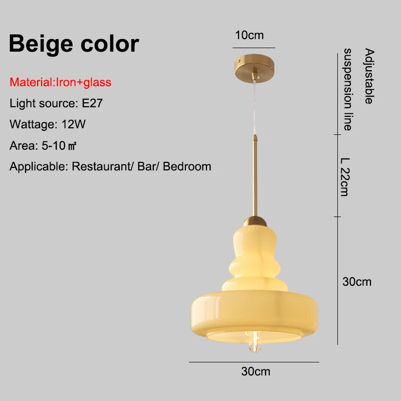 

Стеклянный подвесной светильник E27 скандинавский стиль