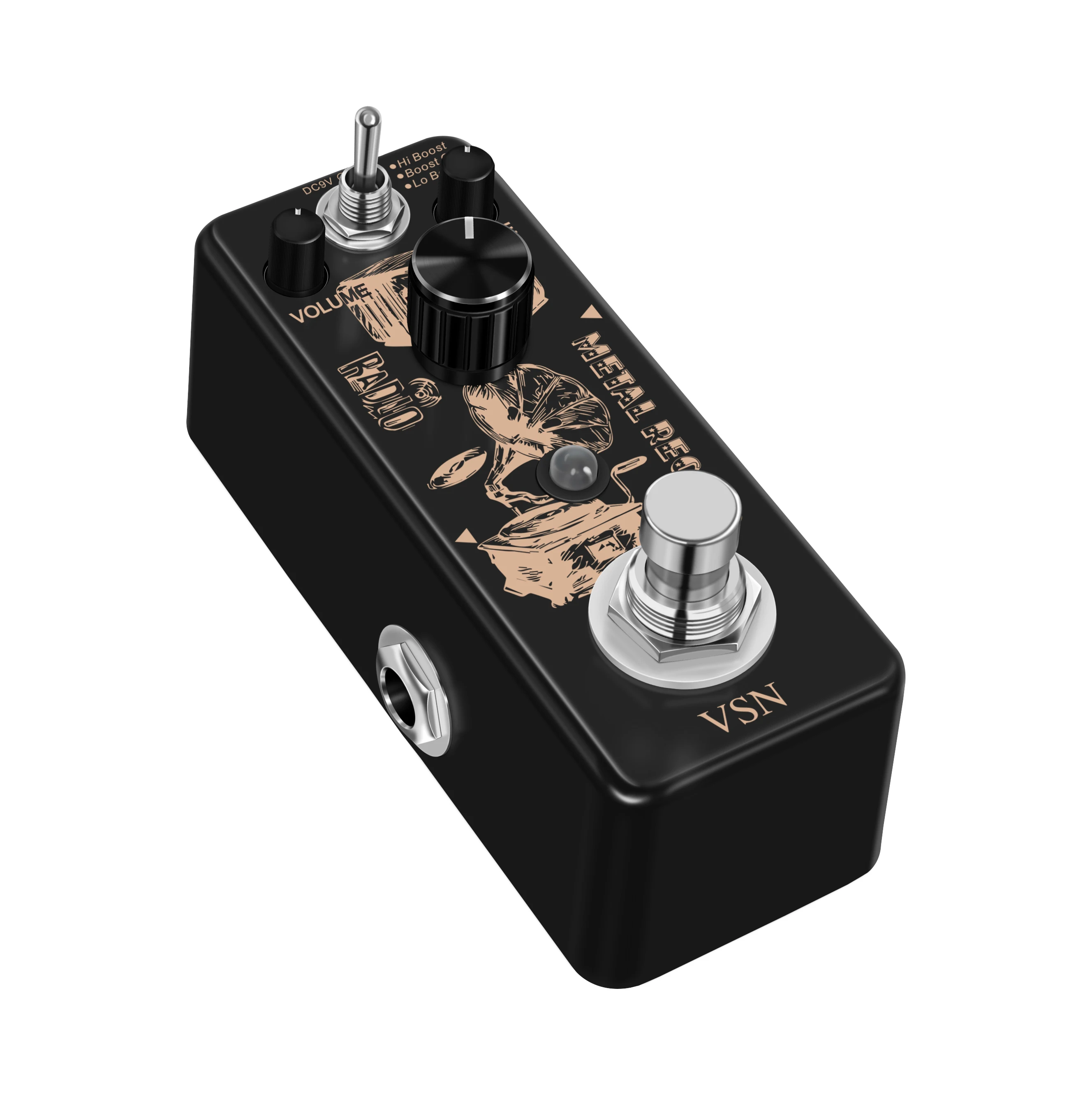 VSN LEF-305 Heavy Metal Distortion Pedal Holy War Analog Dist Pedal for Electric Guitar Classic 80's Metal Sound True Bypass