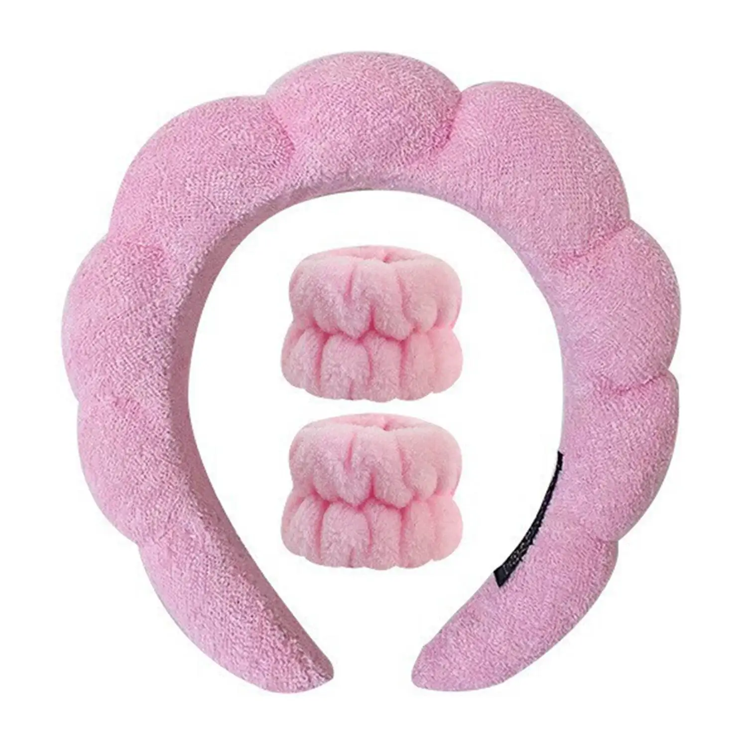 6 шт. повязка для волос мытья лица душа облако губка снятия макияжа мягкая на