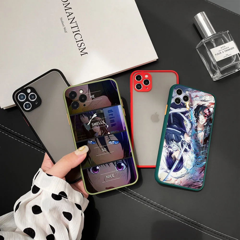 Phone Case For iPhone 16ProMax 15 14 7 8 16 Plus 13 12 11 Mini XR X XS SE Noragami Yato Translucent Matte Soft Back Cover