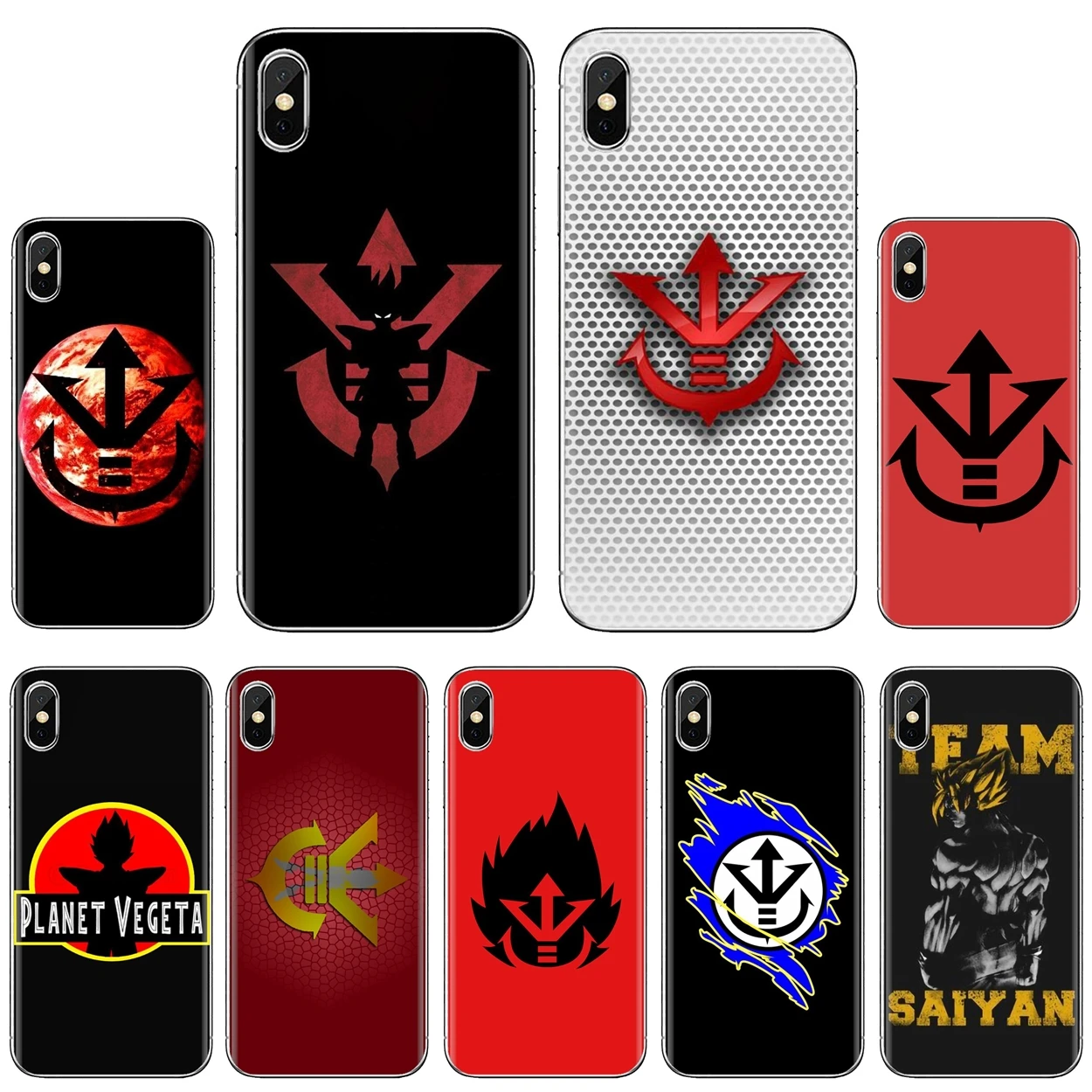 

Saiyan Royale vegeta logo Transparent Soft TPU Case For iPhone 10 11 12 13 Mini Pro 4S 5S SE 5C 6 6S 7 8 X XR XS Plus Max 2020