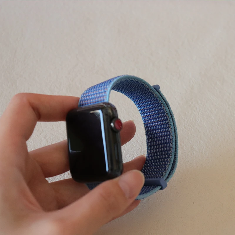 Adjustable Nylon  Sport Band Compatible for Apple Watch 38/40mm 42/44mm Braided Weave Replacement Strap for iWatch Series