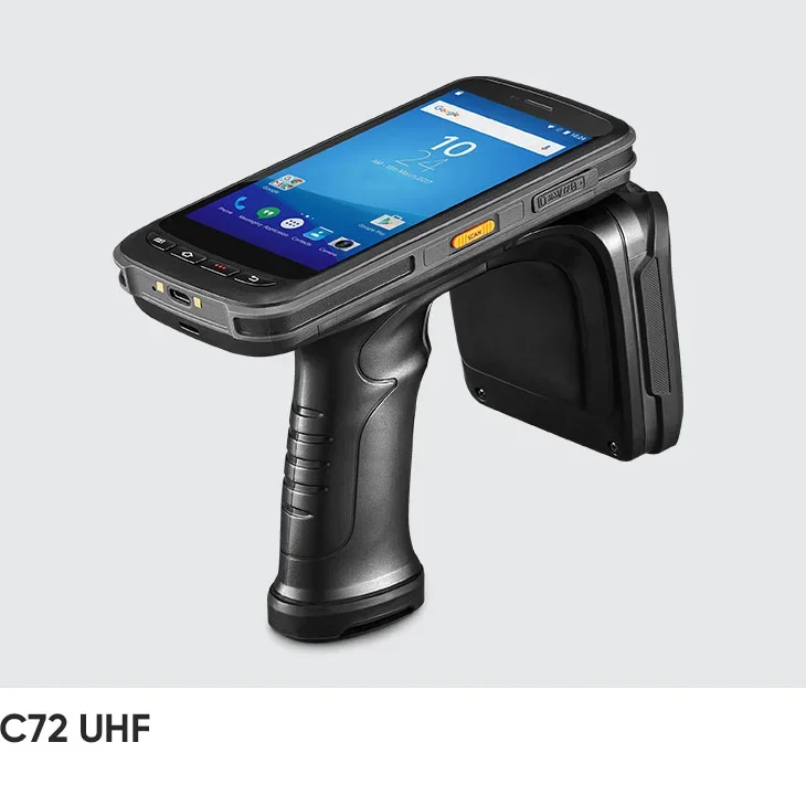 Лидер продаж C72 Ручной UHF RFID-карты и считыватель тегов Несколько режимов работы