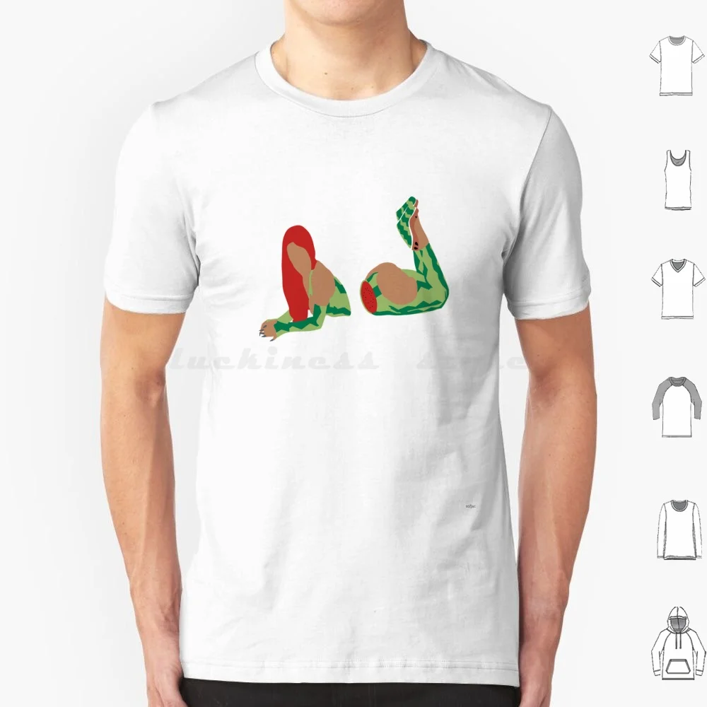 markii Watermelon T Shirt Cotton Men Women DIY Print Dojacat Doja Moo Cow Planet Her Rapper Dojo Cat Hot Pink Say So Video