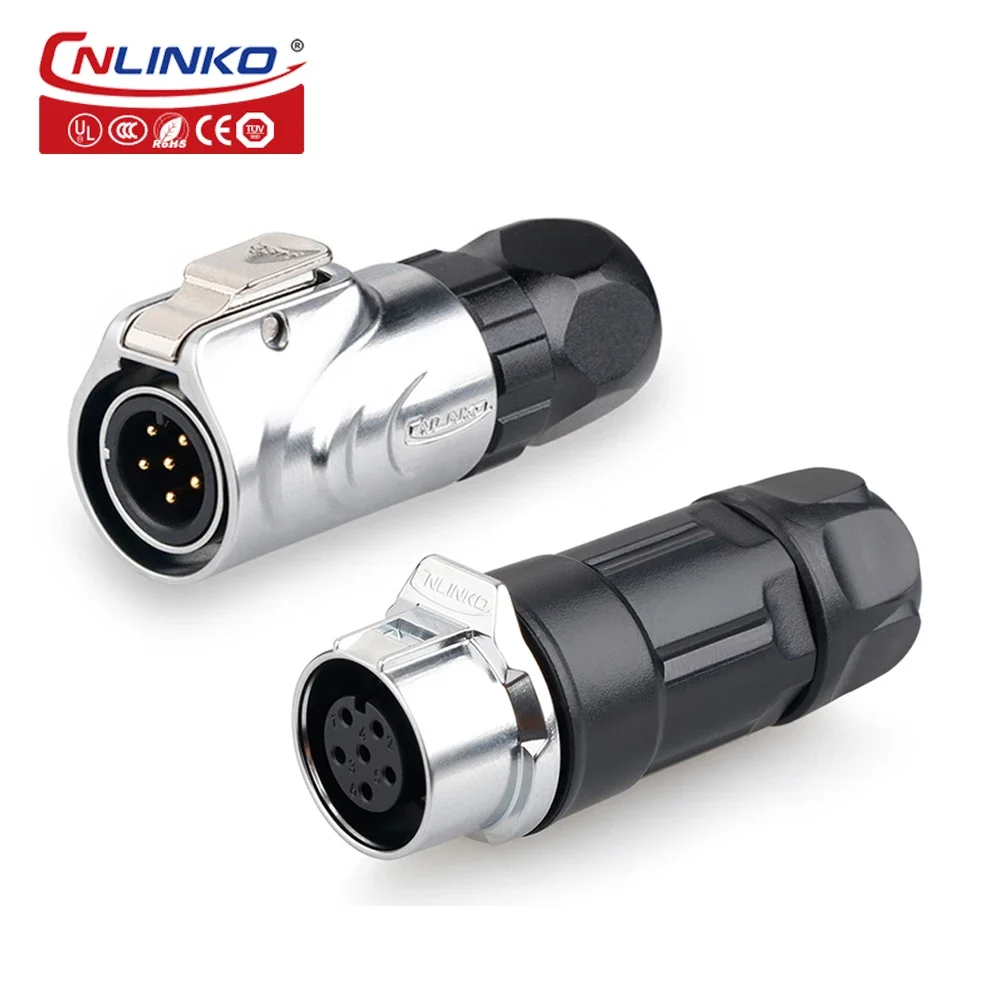 CNLINKO LP12 6-контактный IP67 Водонепроницаемый Автомобильный Электрический штекер и