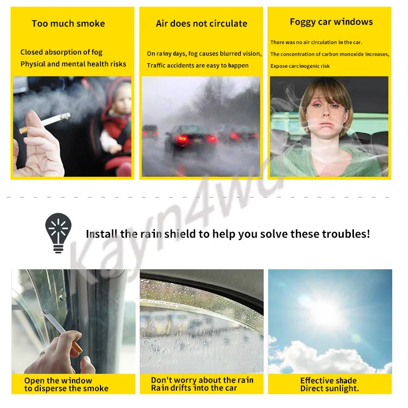 Автомобильный 4x4 аксессуары солнцезащитный козырек от дождя для 3 дверей 2019 + Suzuki