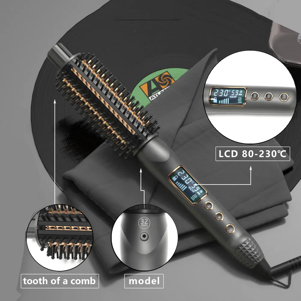 Выпрямитель для волос с керамическим турмалиновым покрытием и ионным нагревом