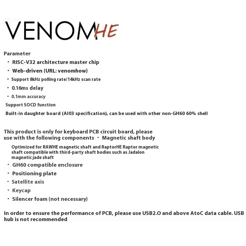 Фото Печатная плата для клавиатуры Geonworks Venom 60 HE 6,25U/7U, индивидуальная печатная плата для GH60 Tofu60 Holy60, аксессуары для офисной игровой клавиатуры для ПК №4