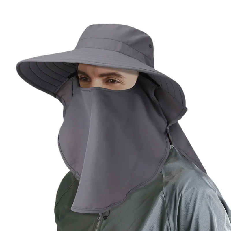 

Outdoor sun hat summer female breathable sun hat to protect the neck insect-resistant uv fishing eaves fisherman cap capsun hat