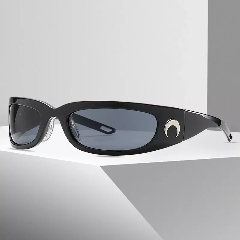 

New in arrival 2022 futuristic moon sunglasses women men ladies steampunk Outdoor Shopping Shade Gothic oculos de sol feminino y