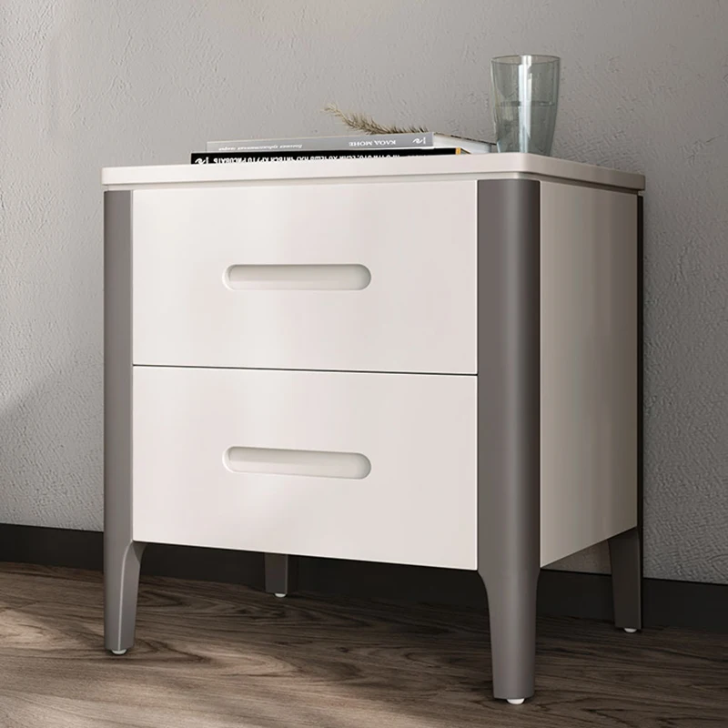 

Minimalist Fashion Bedside Tables Modern Corner Youth White Bedside Tables Wall Italian Meuble De Rangement Furniture GPF40XP