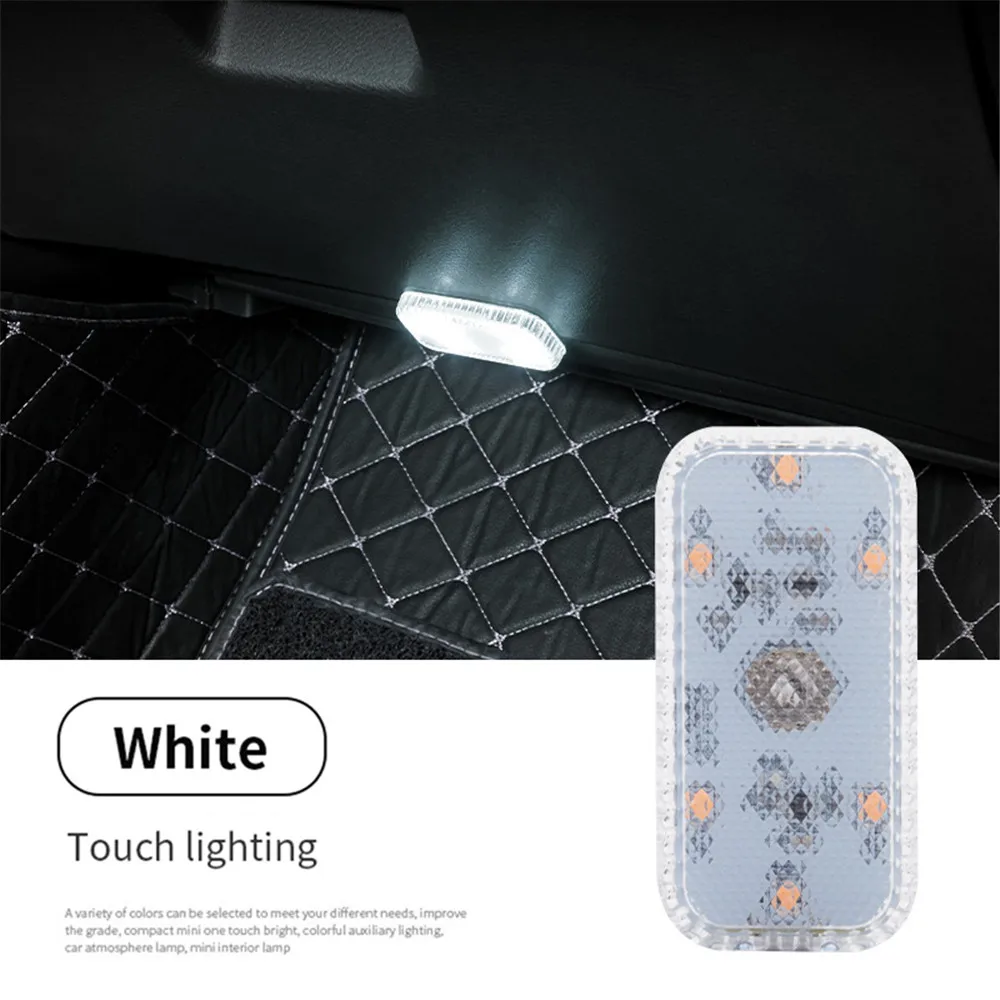 

1pcs 5V Car Interior Dome Lights Wireless Finger Touch Sensor Reading Lamp Mini Box USB Charge LED Car Styling Night Light