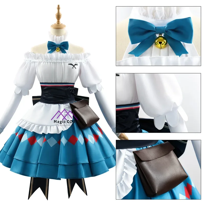 Arknights Eyjafjalla The Hvit Aska Пикник перед поездкой Женский костюм для косплея Игра