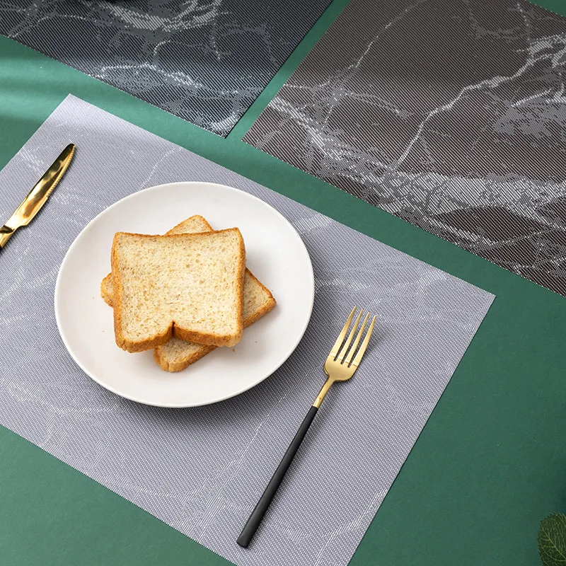 

ПВХ обеденный коврик, теплоизоляционный коврик, обеденный коврик, мраморный коврик в западном стиле