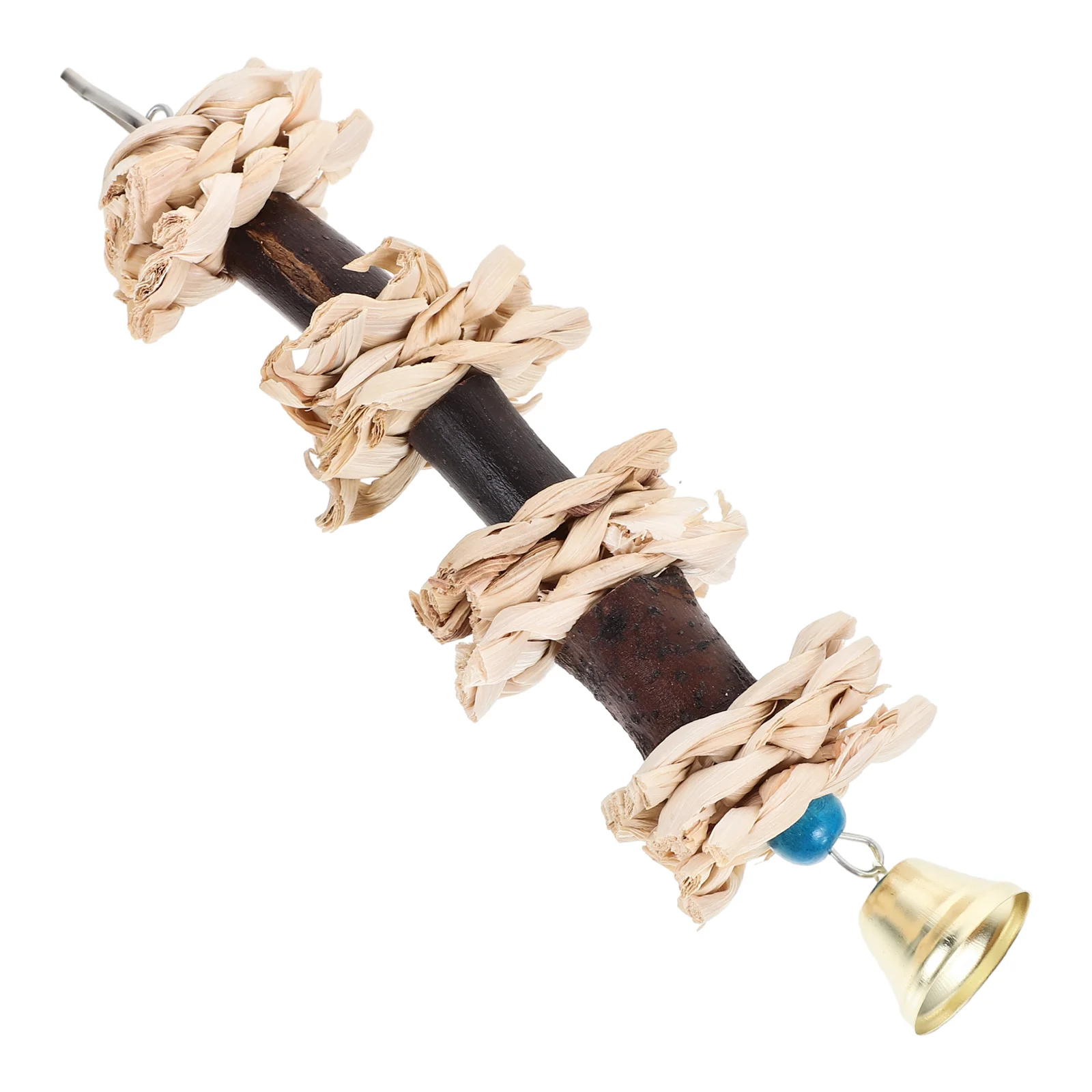 

Hanging Toys Funny The Swing Parakeet Balance Train Wooden Suspending Parrot Bird Chew