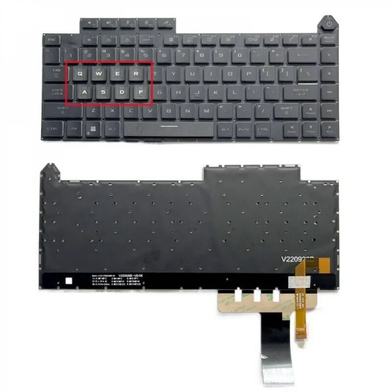 Фото Новая клавиатура с 4-зонной RGB-подсветкой (US-раскладка) для Asus ROG Strix Scar 16
