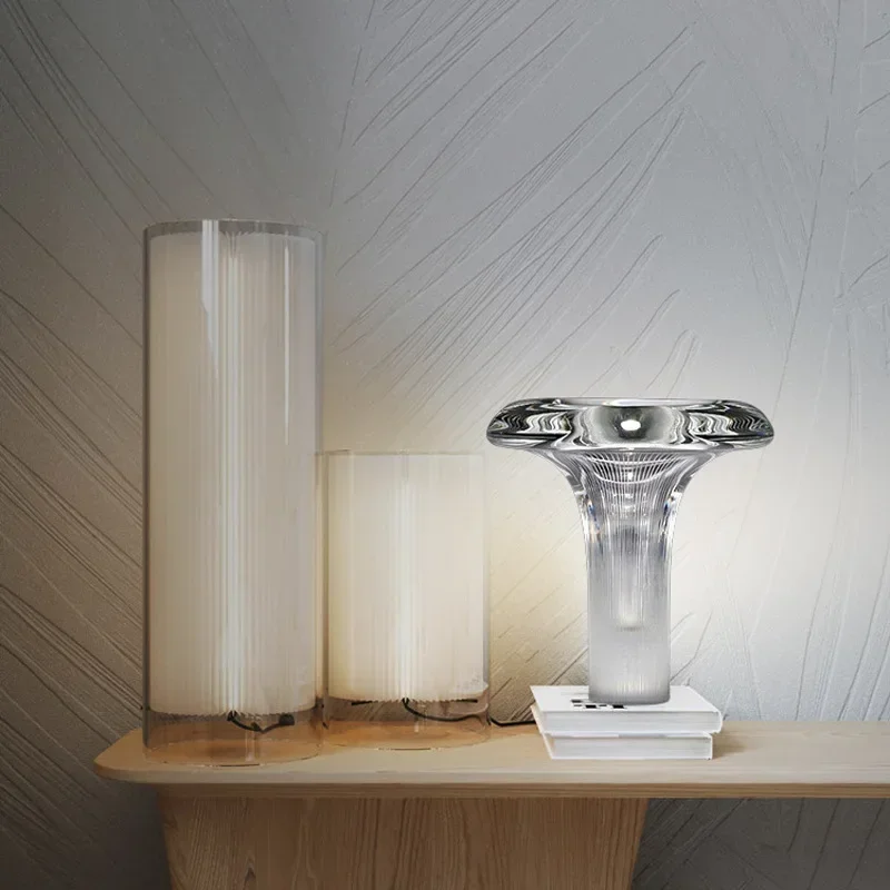 Скандинавская роскошная стеклянная настольная лампа дизайнерская галерея
