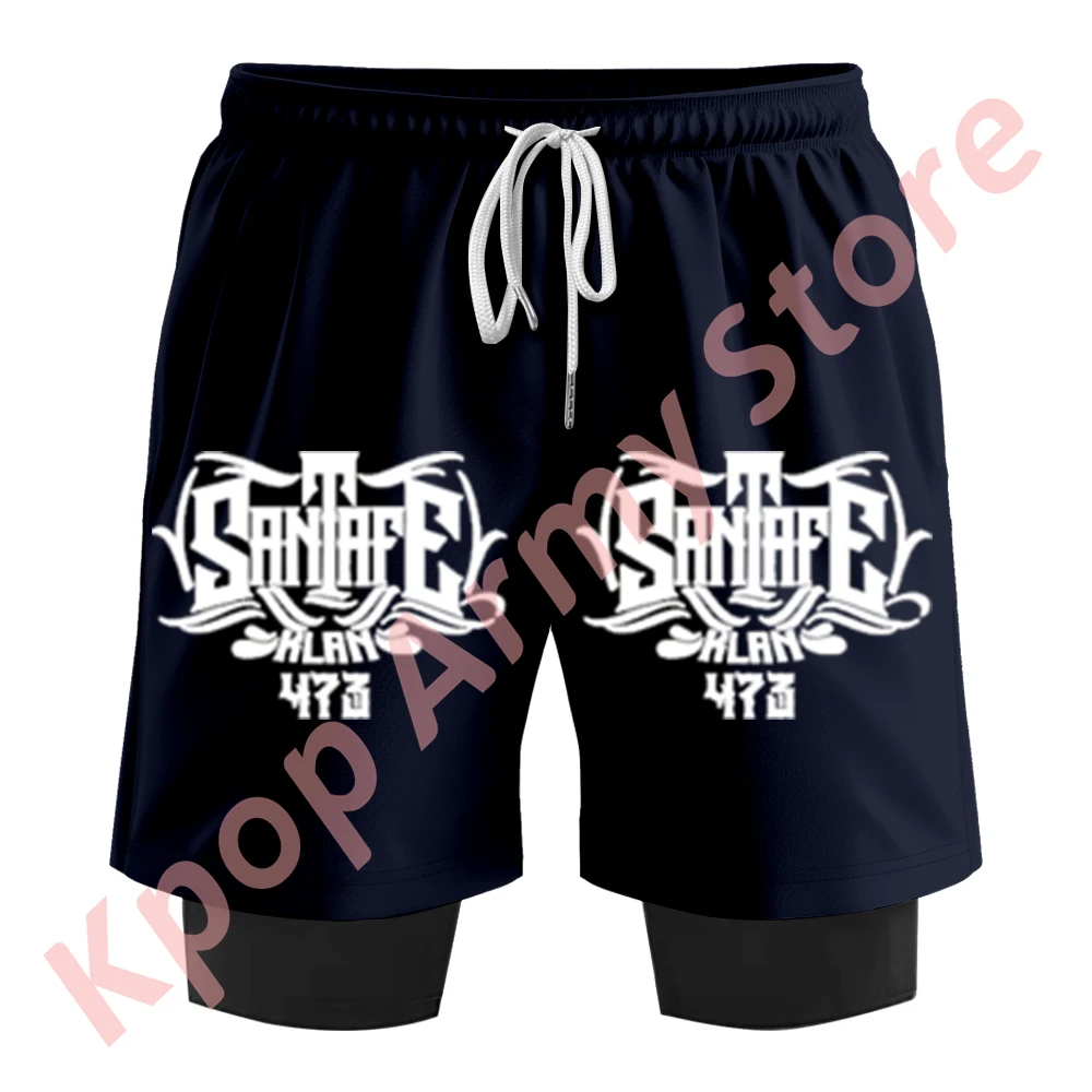 Шорты Santa Fe Klan 473 Blanco y Negro Tour летняя женская и мужская модная повседневная уличная
