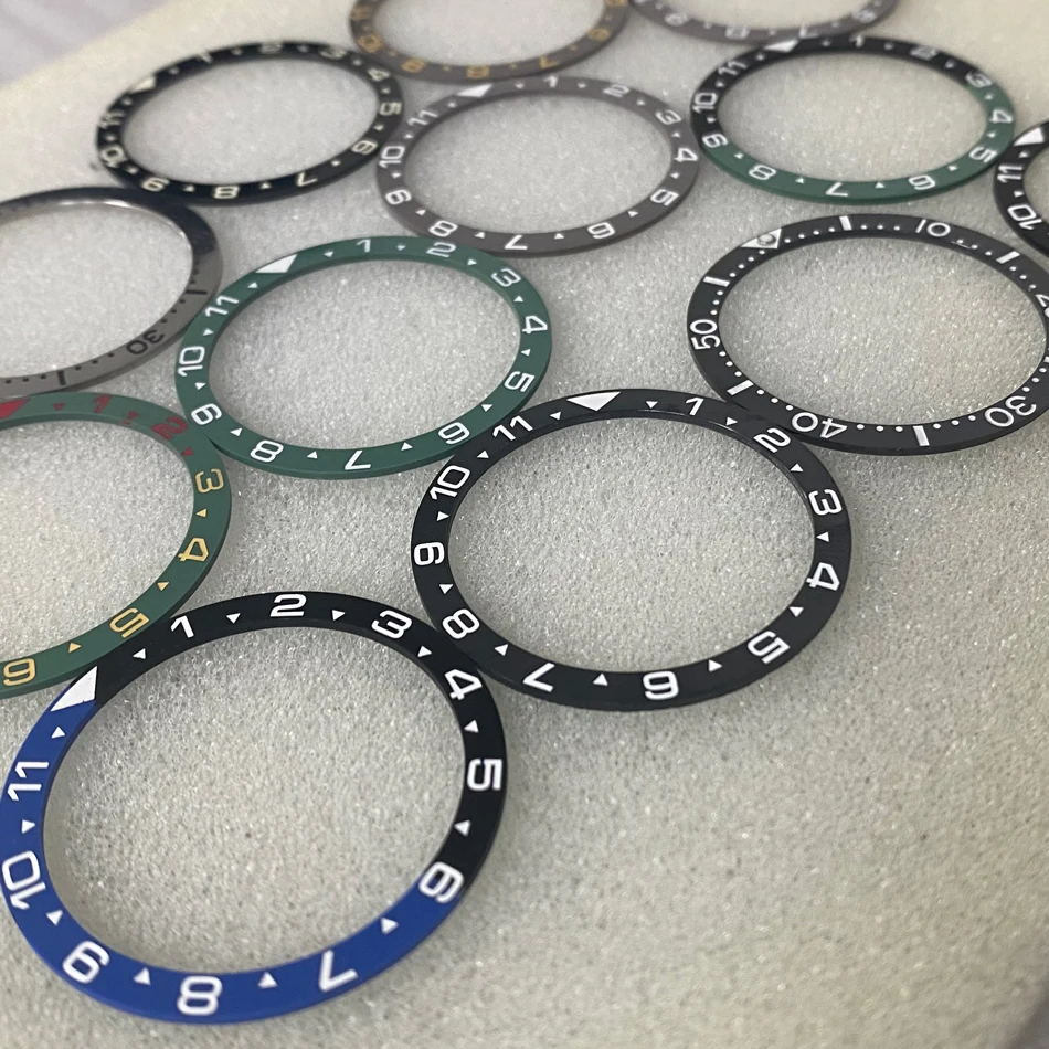 Watch Accessories SKX flat ceramic bezel  insert  38mm outer diameter 31.5mm inner diameter bezel case