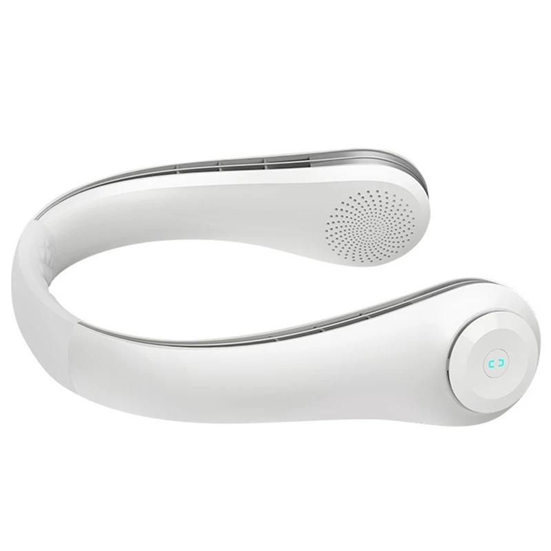 

EAS-Portable Neck Fan, Hands Free Bladeless Fan,Battery Operated Wearable Personal Fan, Leafless Headphone Design, 3 Speeds