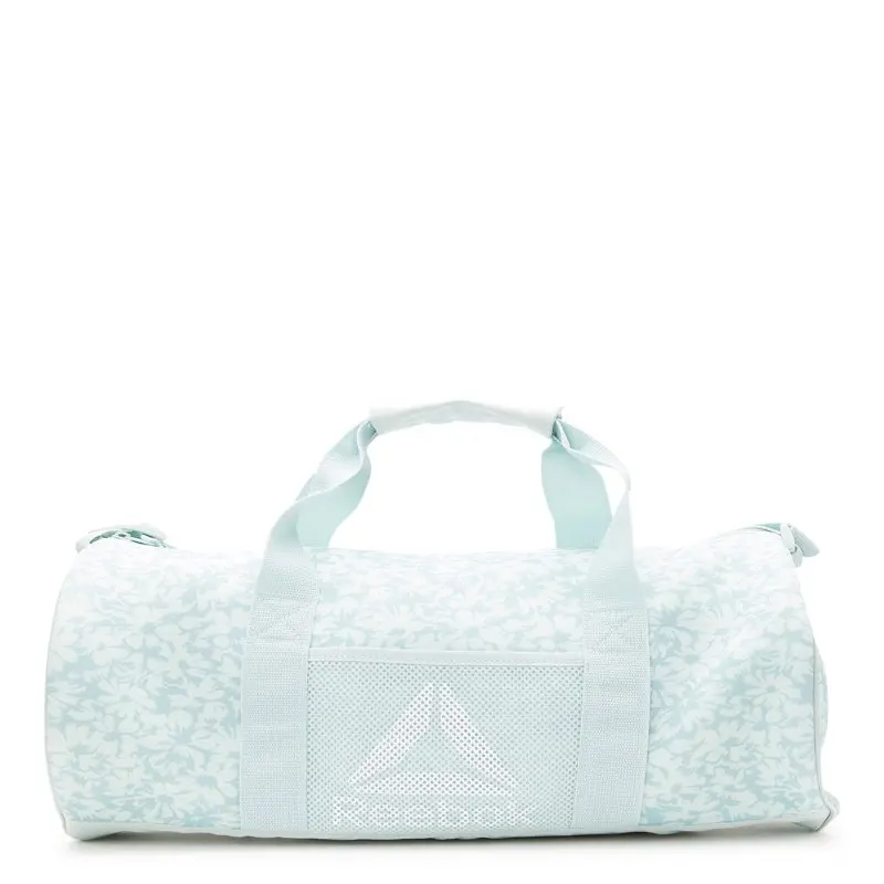 Women's Plyo Print Duffel Handbag Bag with Shoulder Strap Green