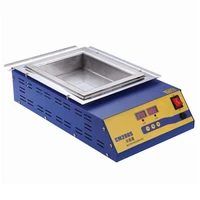 cm 200s lead free solder pot digital display 1500w melt tin 11 3kg temperature adjustable melting tin furnace square tin stove