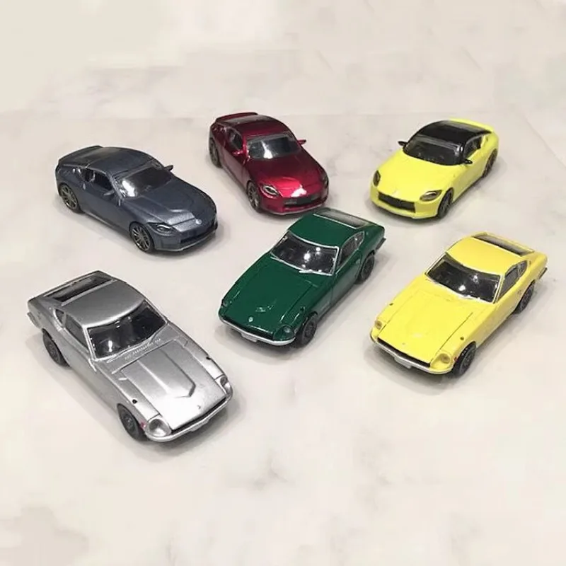 Фото 1/64 оригинальный TAKARA TOMY Gashapon NISSAN Airlady Z 432 Qversion Миниатюрная модель автомобиля фигурка модели игрушки подарки коллекция №3