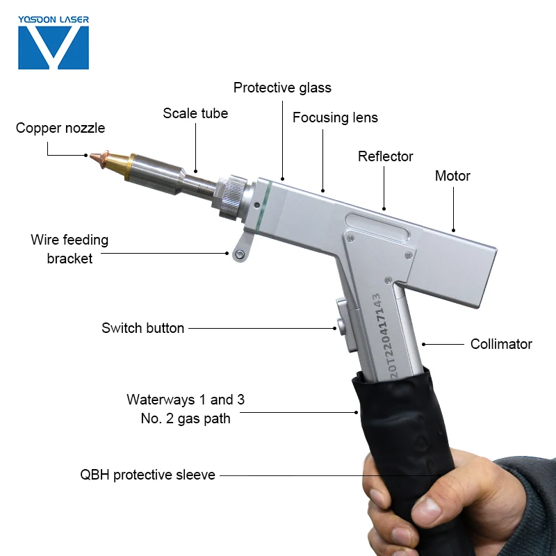 Ручной сварочный пистолет Super Weiye медное лазерное сварочное оборудование для