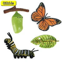 hot sale new insect animals model simulation butterfly growth cycle action figures figurine miniature educational cute kids toys